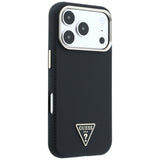 Guess Kevlar Triangle Logo MagSafe Case til iPhone 18 Pro Max / 17 Pro Max - sort