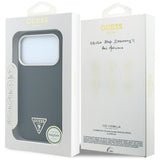 Guess Kevlar Triangle Logo MagSafe Case til iPhone 18 Pro Max / 17 Pro Max - sort