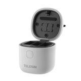3-slot vandtæt oplader Allin boks Telesin til GoPro Hero 12 / Hero 11 / Hero 10 / Hero 9