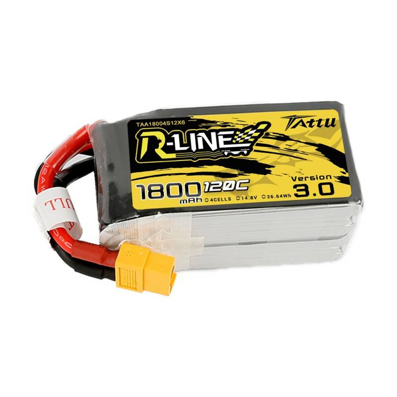 Batteri Tattu R-Line Version 3.0 1800mAh 14,8V 120C 4S1P XT60