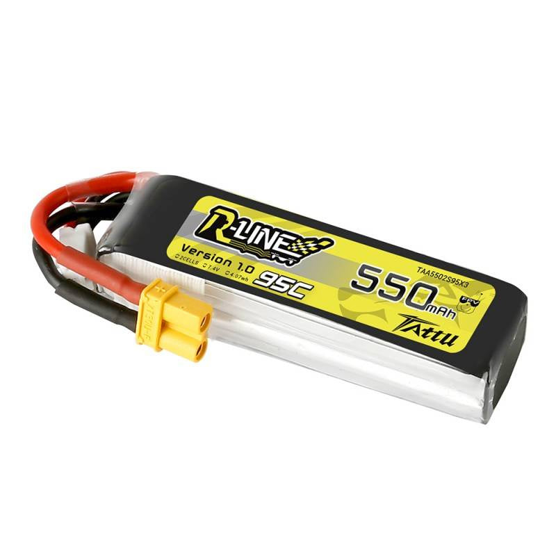 Batteri Tattu R-Line 550mAh 7.4V 95C 2S1P XT30