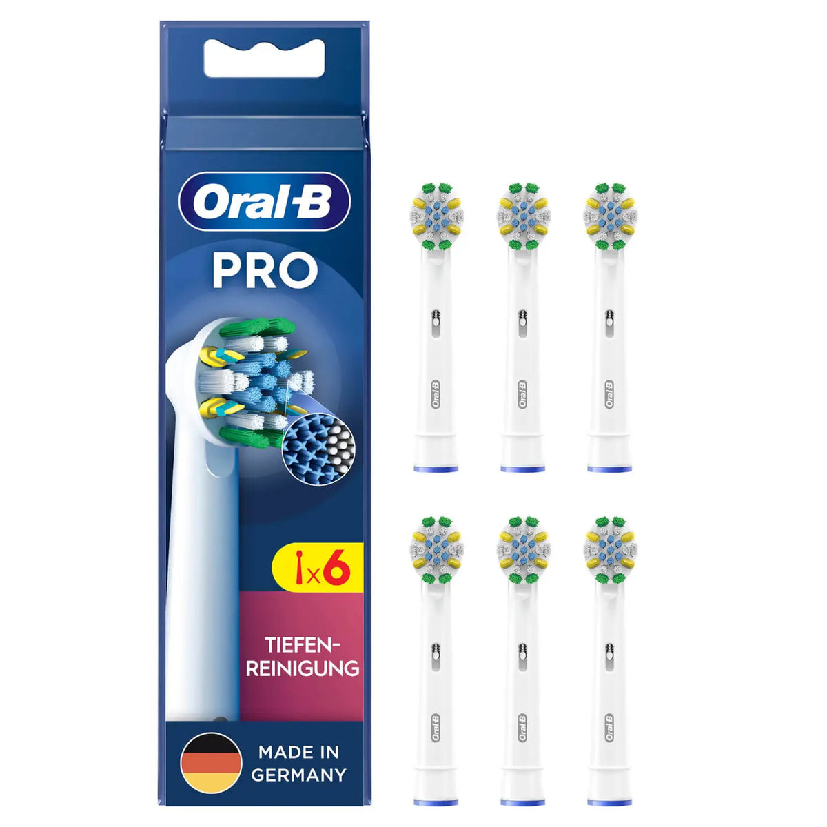 Oral-B Deep Cleaning 6 stk Hvid