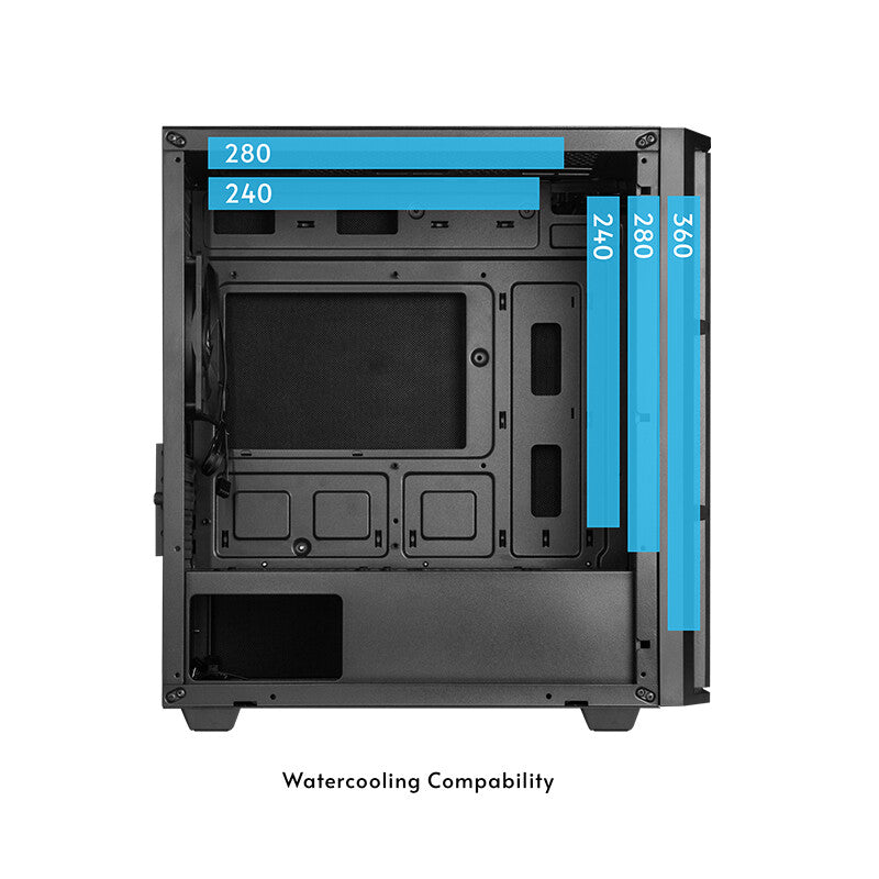 Chieftec AZ-01B-OP computeretui Mini Tower Sort