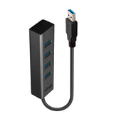Lindy 43324 interface hub USB 3.2 Gen 1 (3.1 Gen 1) Type-A 5000 Mbit/s Sort