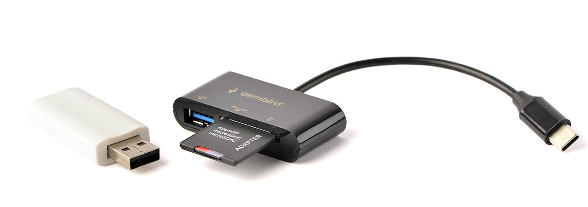 Gembird UHB-CR3-02 kortlæser USB 3.2 Gen 1 (3.1 Gen 1) Type-C Sort