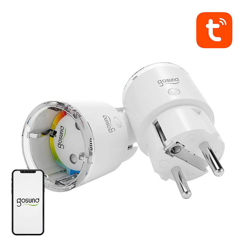 Gosund EP2 WiFi smart stikkontakt, 2 stykker (to-pack) 10A Tuya