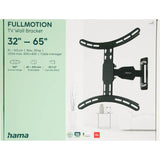 Hama Tv Wall Bracket Full Motion Vesa Up To 400x400 65" Black