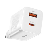 Baseus Super Si Pro Quick Charger USB + USB-C 30W (hvid)