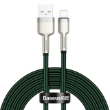 USB-kabel til Lightning Baseus Cafule, 2,4 A, 2 m (grøn)