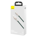 USB-kabel til Lightning Baseus Cafule, 2,4 A, 2 m (grøn)
