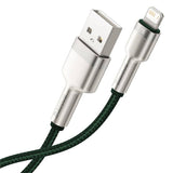 USB-kabel til Lightning Baseus Cafule, 2,4 A, 2 m (grøn)