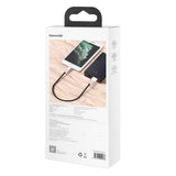USB-kabel til Lightning Baseus Cafule, 2,4 A, 0,25 m (sort)
