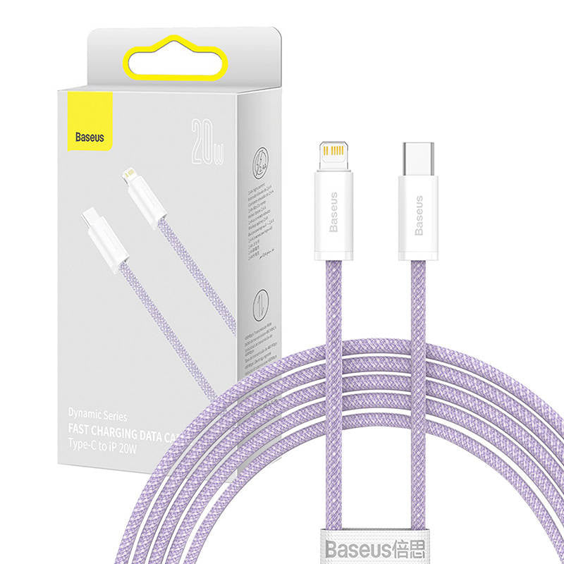 USB-C-kabel til Lightning Baseus Dynamic Series, 20W, 2m (lila)