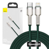 Baseus USB-C kabel til Lightning 2m (grøn)