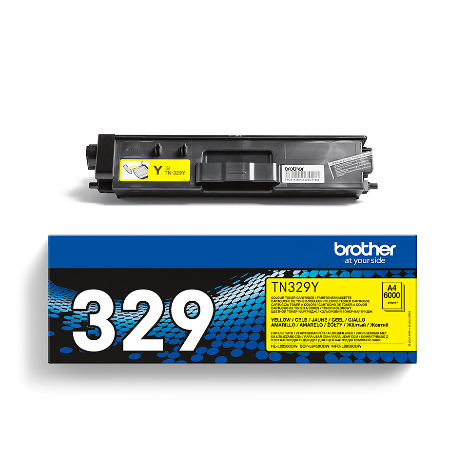 Brother TN-329Y tonerpatron 1 stk Original Gul