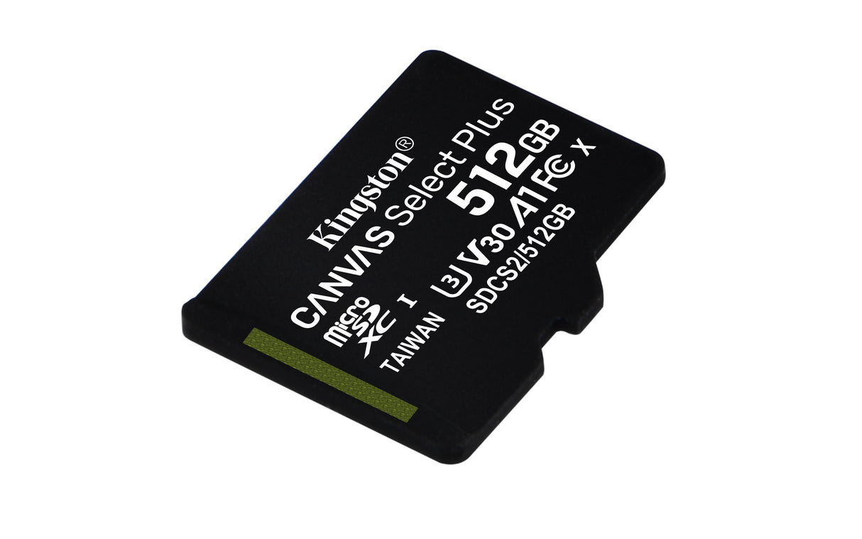 Kingston Technology Canvas Select 512 GB micSDXC Plus 100R A1 C10-kort + ADP