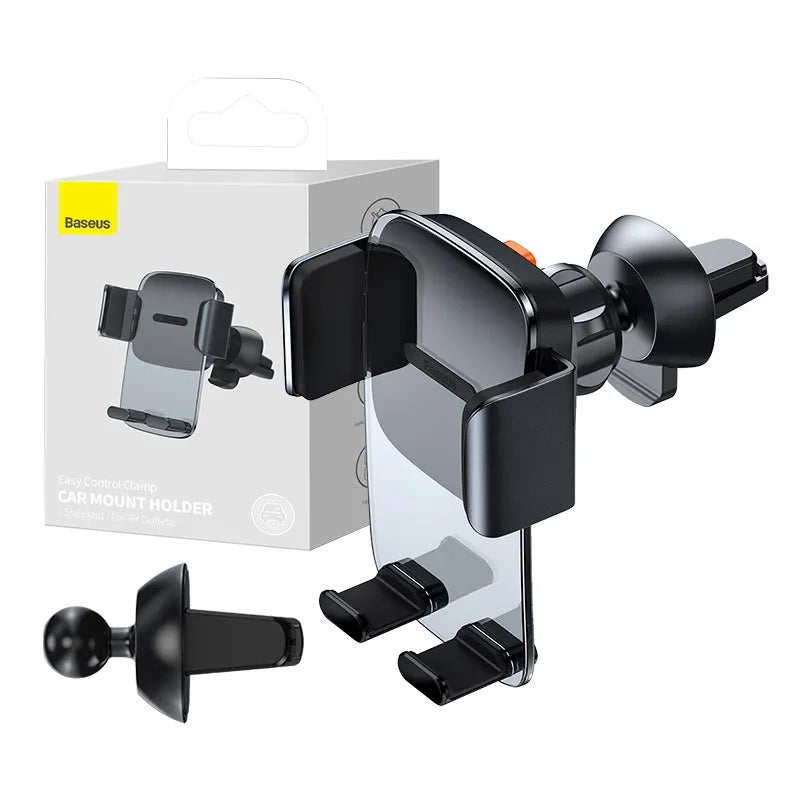 Baseus Easy Control Clamp bilholder til gitter (sort)