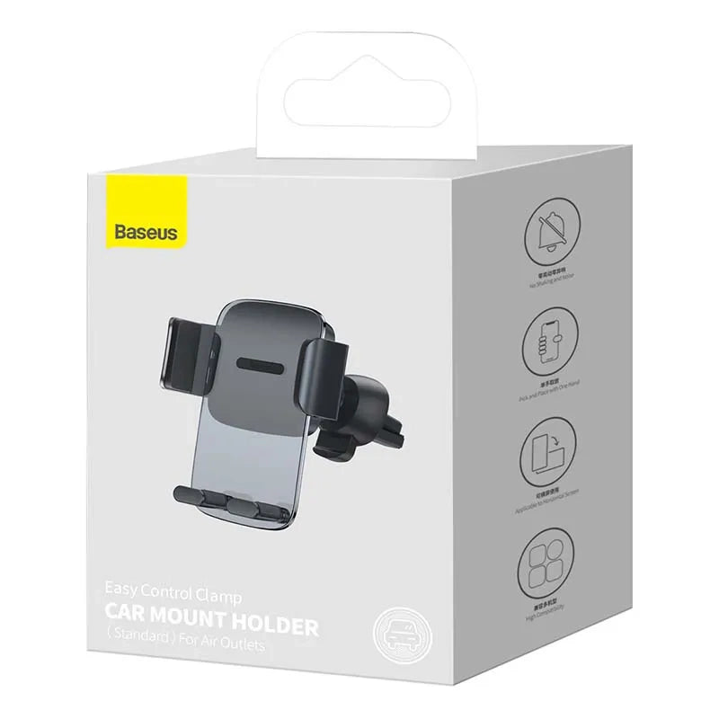 Baseus Easy Control Clamp bilholder til gitter (sort)