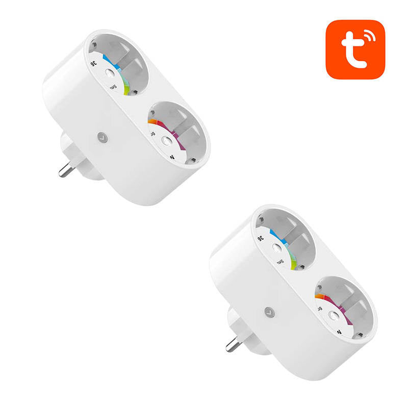 Gosund SP211 dual WiFi smart socket, 2 stykker 3500W (to-pack) Tuya