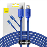 Baseus Crystal Shine kabel USB-C til Lightning, 20W, PD, 2m (blå)