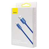 Baseus Crystal Shine kabel USB til Lightning, 2,4 A, 2 m (blå)
