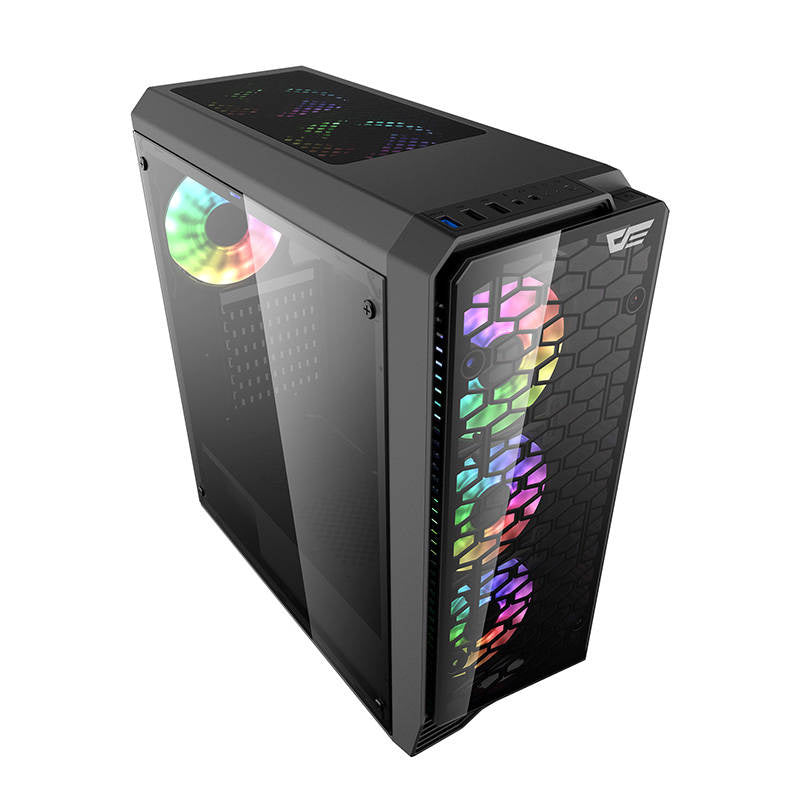 Darkflash Water Square 5 computerkasse (sort)