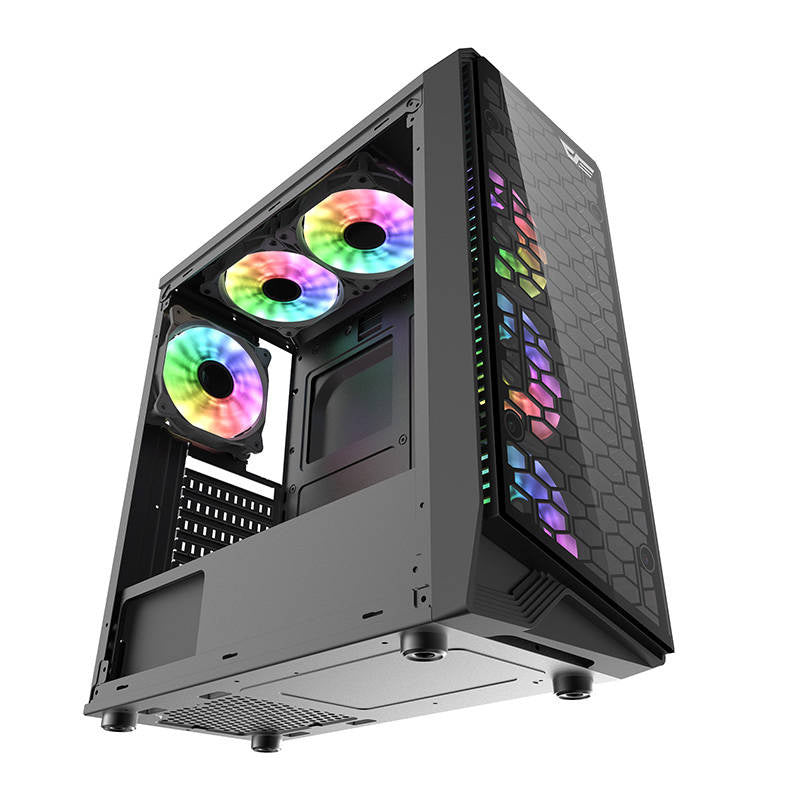 Darkflash Water Square 5 computerkasse (sort)