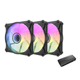 Computerventilator Darkflash INF8 ARGB, 3in1 120x120 (sort)