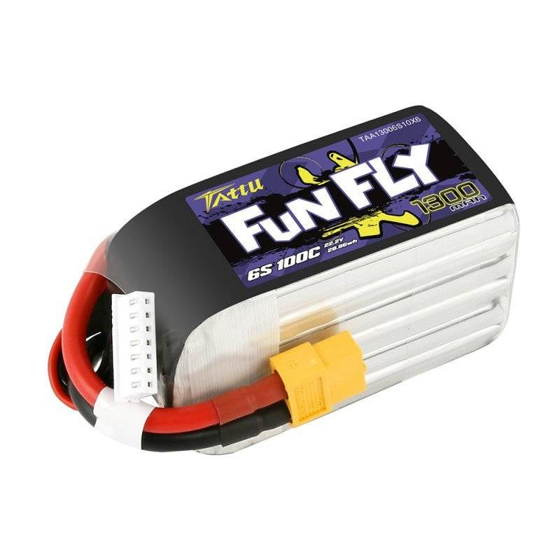 Batteri Tattu Funfly 1300mAh 22,2V 100C 6S1P XT60