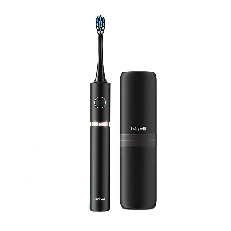 Sonic-tandbørste med hoved og etui FairyWill FW-P11 (sort)