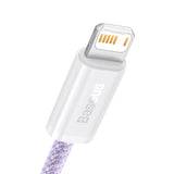 Baseus Dynamisk kabel USB til Lightning, 2.4A, 2m (purpur)