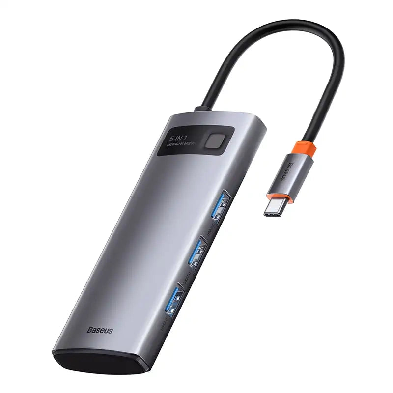 Adapter 5in1 Baseus Hub USB-C til 3x USB 3.0 + HDMI + USB-C PD