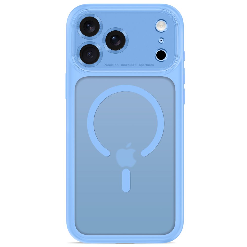 Tech Protect Magpeak Magsafe Cc Iphone 17 Pro / 18 Pro Mat Lysblå