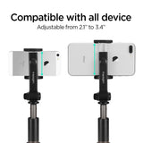 Spigen S540 W Bluetooth Selfie Stick Stativ Sort
