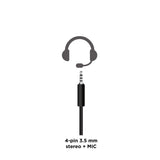 Gembird GHS-05-O hovedtelefoner/headset Ledningsført Spil Sort, Orange