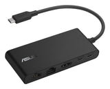 ASUS Dual 4K USB-C Dock DC201 Ledningsført USB 3.2 Gen 2 (3.1 Gen 2) Type-C Sort