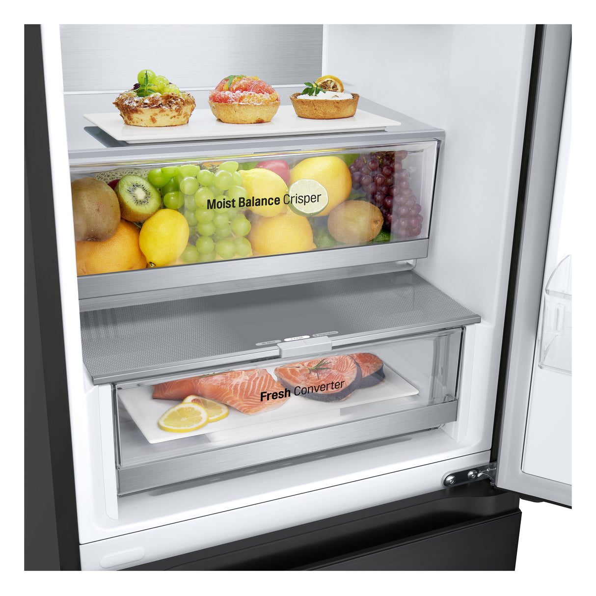 LG GBV5250DEP Fritstående 387 L Sort