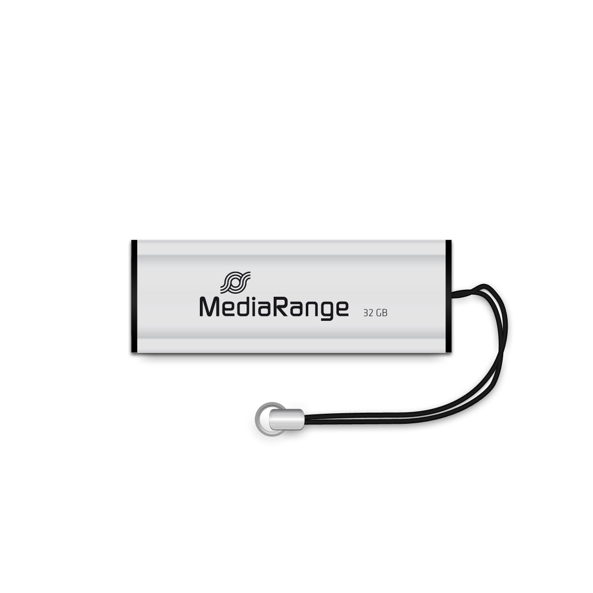 MediaRange MR916 USB-nøgle 32 GB USB Type-A 3.2 Gen 1 (3.1 Gen 1) Sort, Sølv
