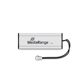 MediaRange MR914 USB-nøgle 8 GB USB Type-A 3.2 Gen 1 (3.1 Gen 1) Sort, Sølv