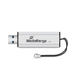 MediaRange MR914 USB-nøgle 8 GB USB Type-A 3.2 Gen 1 (3.1 Gen 1) Sort, Sølv