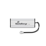 MediaRange MR915 USB-nøgle 16 GB USB Type-A / Micro-USB 3.2 Gen 1 (3.1 Gen 1) Sort, Sølv