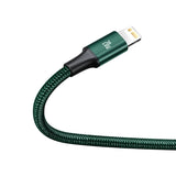 Baseus Rapid Series 3-i-1-kabel USB-C til M+L+T 20W 1,5m (grøn)