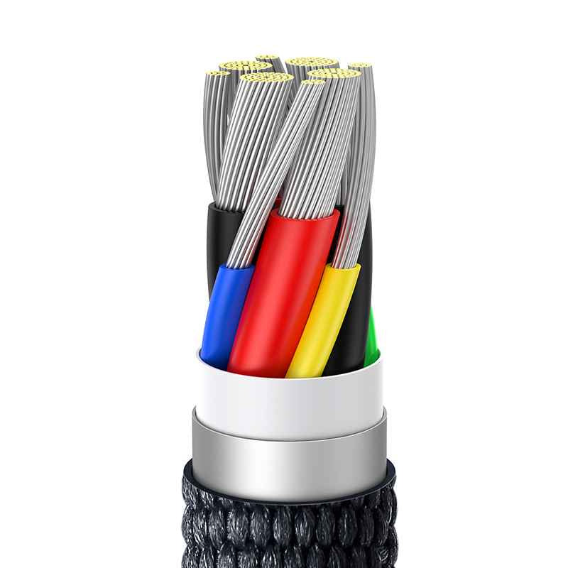 Baseus Crystal Shine kabel USB-C til USB-C, 100W, 1,2m (sort)