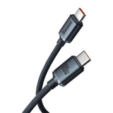 Baseus Crystal Shine kabel USB-C til USB-C, 100W, 1,2m (sort)