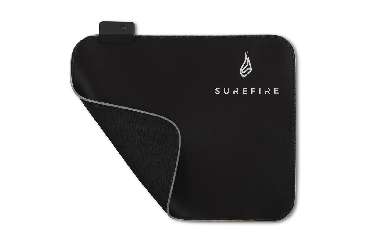 SureFire Silent Flight RGB-320 Gaming musemåtte Sort