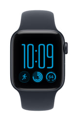 *Apple Watch SE 3 GPS + Cellular 40mm Midnight Aluminium Case with Navy Blue Sport Band - S/M