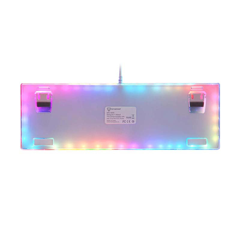 Mekanisk spil-tastatur Motospeed K87S RGB (hvid)