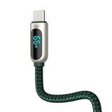 Baseus Display Cable USB til Type-C, 66W, 1m (grøn)