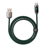 Baseus Display Cable USB til Type-C, 66W, 1m (grøn)