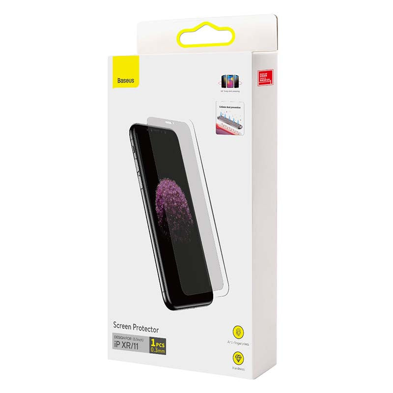 Baseus 0.3mm Full-screen og Full-glass tempereret glas (1pcs pakke) til iPhone XR / 11 6,1 tommer